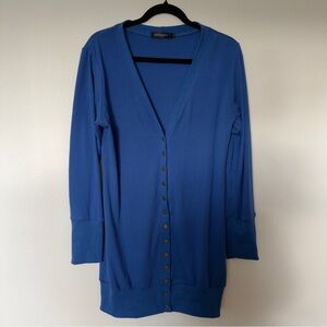 Women’s Blue Button-Up Cardigan